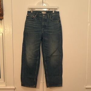 Madewell Darted Barrel Leg Jean
